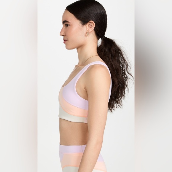 L*Space Active New Heights Sports Bra in Sage/Just Peachy/Peony/Bone Size Large. - Picture 9 of 14